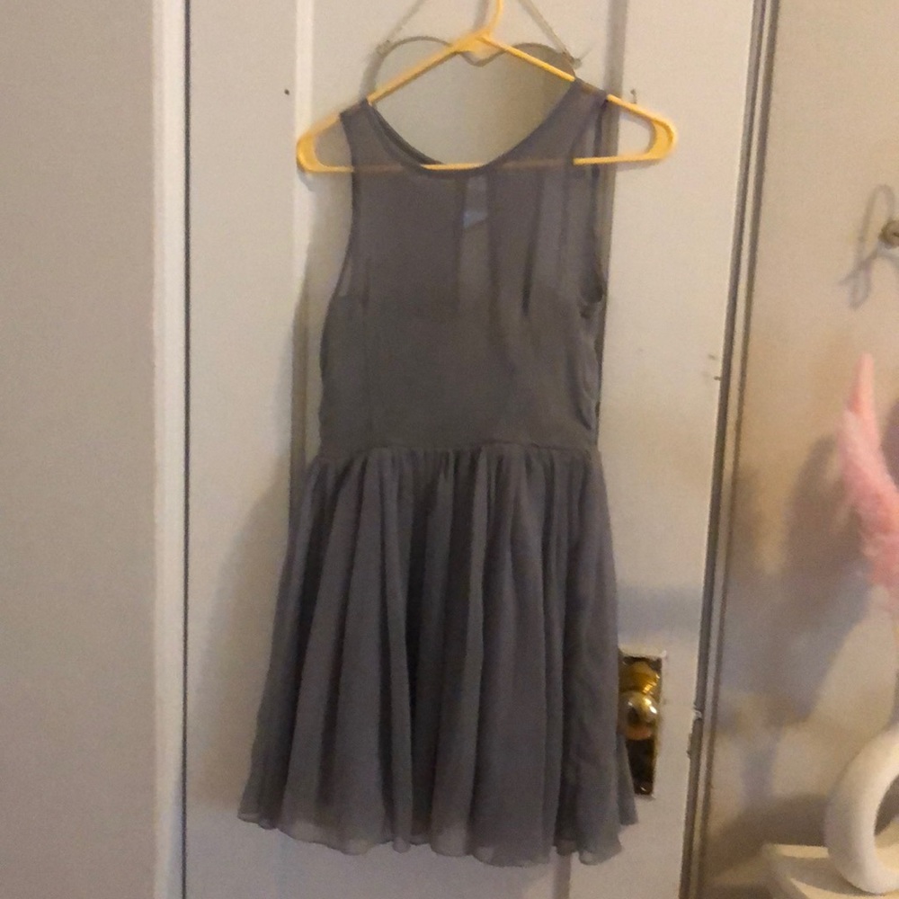 Grey mini princess dress